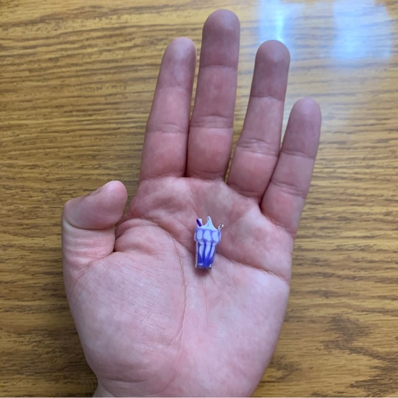Purple Milkshake Charm Pendant - Picture 4 of 6